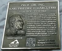 Erinnerungstafel, Gedenktafel, Gedenkplatte in Bronze mit QR, Logo, Grafik, Meile der Innovation